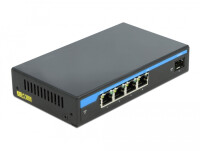 Delock Gigabit Ethernet Switch 4 Port PoE + 1 SFP -...