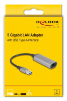 Delock USB Typ-A 5 Gigabit LAN Adapter - Netzwerkkarte -...