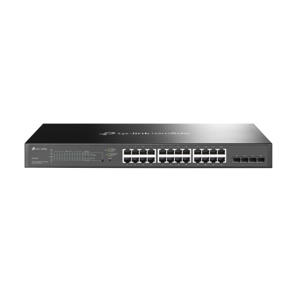 TP-LINK JetStream -28-Port-Gigabit-Smart-PoE-Switch mit 4 SFP-Slots - Managed - L2/L2+ - Gigabit Ethernet (10/100/1000) - Power over Ethernet (PoE) - Rack-Einbau - 1U