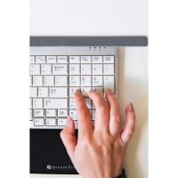 Bakker UltraBoard 960 Standard Compact - Mini - Kabelgebunden - USB - QWERTZ - Silber - Weiß