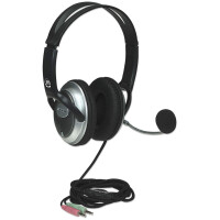 Manhattan Classic Stereoheadset - Flexibles Mikrofon und...