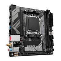 Gigabyte A620I AX Motherboard - Unterstützt AMD Ryzen 8000 CPUs - 5+2+1 Phasen Digital VRM - bis zu 6400MHz DDR5 (OC) - 1xPCIe 4.0 M.2 - Wi-Fi 6E - 2.5GbE LAN - USB 3.2 Gen 2 - AMD - Sockel AM5 - AMD Ryzen 7000 Series - Sockel AM5 - 96 GB - DDR5-SDRAM