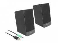 Delock Stereo 2.0 PC Lautsprecher mit 3,5 mm...