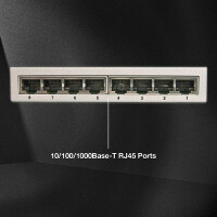 Lindy 8 Port GIGABIT Desktop Switch 10/100/1000 - Zubehör PC