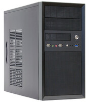 Chieftec CT-01B-OP - Mini Tower - PC - Schwarz - micro ATX - SECC - Heimbüro