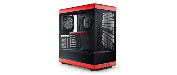 HYTE Y40 - Midi Tower - PC - Schwarz - Rot - ATX - ITX - micro ATX - 18,3 cm - 42,2 cm
