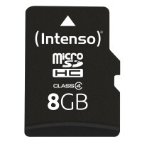 Intenso microSD Karte Class 4 - 8 GB - SDHC - Klasse 4 -...