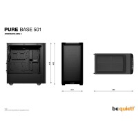 Be Quiet! Pure Base 501 Airflow Black - Midi/Minitower - ATX