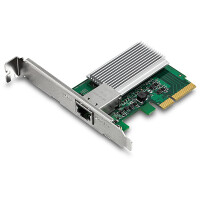 TRENDnet TEG-10GECTX - Eingebaut - Kabelgebunden - PCI Express - Ethernet - 10000 Mbit/s - Grün - Grau