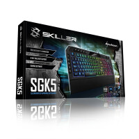 Sharkoon Skiller SGK5 - Kabelgebunden - USB - Mechanischer Switch - QWERTZ - RGB-LED - Schwarz