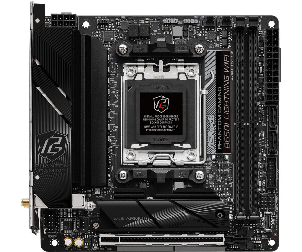 ASRock B650I Lightning WiFi - AMD - Sockel AM5 - AMD Ryzen 7000 Series - DDR5-SDRAM - 96 GB - DIMM