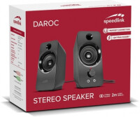 SPEEDLINK DAROC - 2.0 Kanäle - Kabelgebunden - 6 W - 150 - 20000 Hz - 4 Ohm - Schwarz
