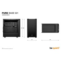 Be Quiet! Geh Pure Base 501 Black - Midi/Minitower - ATX