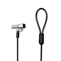 LogiLink NBS013, 1,8 m, Schlüssel, Schwarz, Silber