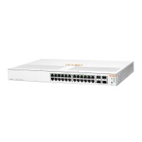 HPE Networking Networking Instant On Switch 24p Gigabit CL4 PoE 4p SFP+ 195W 1930 - Managed - L2/L3/L4 - Gigabit Ethernet (10/100/1000) - Power over Ethernet (PoE) - Rack-Einbau - 1U