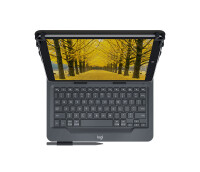 Logitech 920-008337 - QWERTZ - Deutsch - Jede Marke - {loc-value} - Schwarz - 25,4 cm (10")