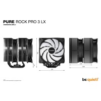 Be Quiet! Pure Rock Pro 3 LX| CPU-kühler - CPU-Kühler - 34,8 dB