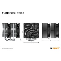 Be Quiet! Pure Rock Pro 3| CPU-kühler - CPU-Kühler - 34,8 dB