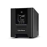 CyberPower Systems CyberPower PR3000ELCDSXL Line-Interactive USV 3000VA/2700W Tower, Reine Sinuswelle, AVR, LCD, Ausgang (8) IEC, RS232, USB (HID), EPO, Expansion Port für opt. Netzwerkkomunikation, Anschluss f. opt. Batterieerweiterung, Line-Interaktiv,