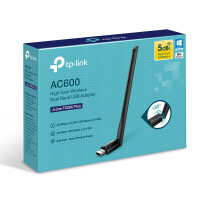 TP-LINK AC600 - Kabelgebunden - USB - WLAN - 600 Mbit/s - Schwarz
