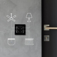 Shelly · Unterputz Zubehör·""Wall Switch 4""· Wandtaster· 4-fach·