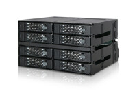 Icy Dock MB508SP-B - 2x 5,25" - Carrier Panel - 2.5" - Serial ATA III - Schwarz - Metall