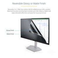 StarTech.com 28" 16:9 Monitor Blickschutzfilter, Bildschirm Blickschutzfolie mit 51% Blaulichtfilter, Sichschutzfolie mit 60 Grad Sichtwinkel, Blaulicht Filter Displayschutzfolie, Monitor Sichtschutzfolie, 71,1 cm (28"), 16:9, Monitor, Rahmenloser Blicksc