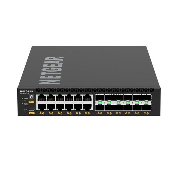 Netgear M4350-12X12F - Managed - L3 - 10G Ethernet (100/1000/10000) - Vollduplex - Rack-Einbau - 1U