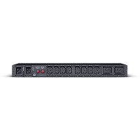 CyberPower Systems CyberPower PDU24005 - Rackmount 1U - ATS PDU - Metered - ATS Eingang (2)230V/16A IEC-320 C20 - Ausgang IEC-320 C19 (2) + IEC-320 C13 (8) - Messgerät - 1U - Einphasig - Horizontal - Stahl - Schwarz