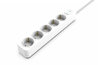 Cian Technology GmbH Steckdosenleiste IPW-44GB 5fach LED Anz. Weiss - Steckdosenleiste
