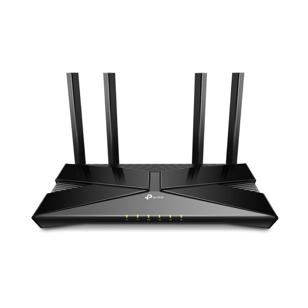 TP-LINK AX1500 Wi-Fi 6 Router - Wi-Fi 6 (802.11ax) - Dual-Band (2,4 GHz/5 GHz) - Ethernet/LAN - Schwarz - Tabletop-Router