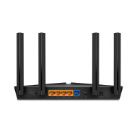 TP-LINK AX1500 Wi-Fi 6 Router - Wi-Fi 6 (802.11ax) - Dual-Band (2,4 GHz/5 GHz) - Ethernet/LAN - Schwarz - Tabletop-Router