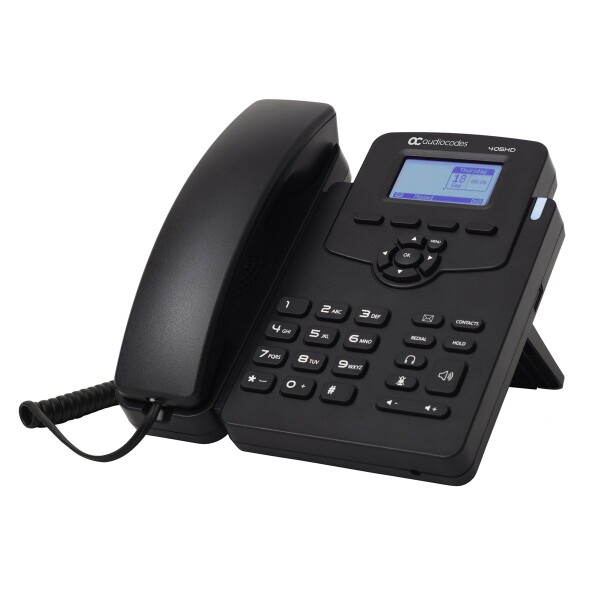 AudioCodes 405HD - IP-Telefon - Schwarz - Kabelgebundenes Mobilteil - SIP-Info - 2 Zeilen - Tasten