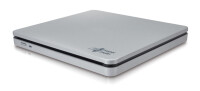 HLDS Hitachi-LG Slim Portable DVD-Brenner - Silber - Slot-In Laufwerk - Desktop / Laptop - DVD±RW - USB 2.0 - 60000 h