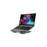 PORT Designs 901107 - Notebook-Ständer - Schwarz - Aluminium - Silikon - 25,4 cm (10 Zoll) - 39,6 cm (15.6 Zoll) - 14 - 150 mm