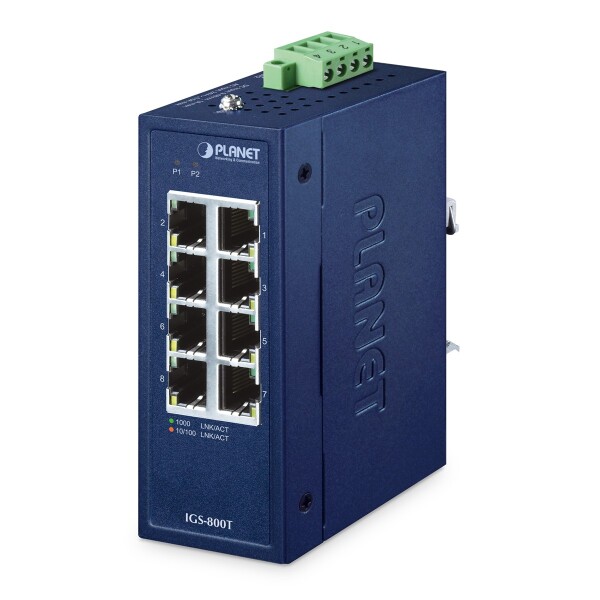 Planet Industrial/1000T Switch IGS-800T - Switch - 1 Gbps