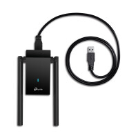 TP-LINK AX1800 Drahtloser USB-Adapter mit zwei Antennen und hoher Verstärkung - Kabellos - USB - WLAN - 1800 Mbit/s - Schwarz