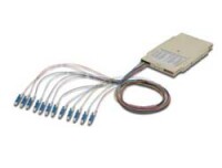 DIGITUS Spleißkassette mit 12 Pigtails, vormontiert, LC, OM4