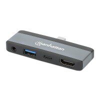 Manhattan USB-C PD auf HDMI 4-in-1 Mobile Dockingstation