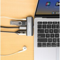 Manhattan USB-C PD auf HDMI 4-in-1 Mobile Dockingstation