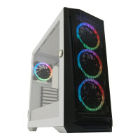 LC-Power Holo-1_X - Midi Tower - PC - Weiß - ATX -...