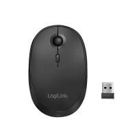 LogiLink ID0204 - Beidhändig - RF Wireless + Bluetooth - 1600 DPI - Schwarz