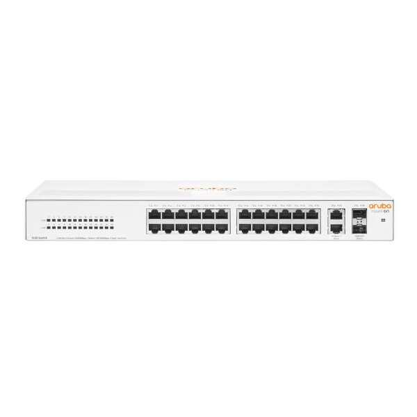 HPE Aruba Networking Aruba Instant On 1430 26G 2SFP, Unmanaged, L2, Gigabit Ethernet (10/100/1000), Vollduplex, Rack-Einbau, 1U