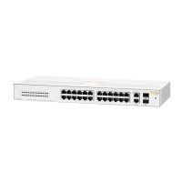 HPE Aruba Networking Aruba Instant On 1430 26G 2SFP, Unmanaged, L2, Gigabit Ethernet (10/100/1000), Vollduplex, Rack-Einbau, 1U
