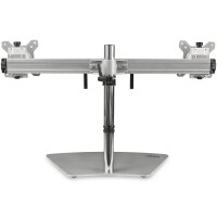 StarTech.com Doppelmonitorhalterung - Ergonomische, freistehende Doppelmonitor-Tischhalterung für zwei 24" Bildschirme(je 8kg) mit VESA-Montage - Synchronisierte Höhenverstellung - Silber, Freistehend, 8 kg, 61 cm (24"), 100 x 100 mm, Höhenverstellung, Ed