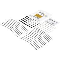StarTech.com Sicherheitskabel - 20er Pack - Stahl - verstellbar - Kabelbinder - Flur - Schwarz
