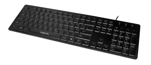 LogiLink Illuminated - Tastatur - USB