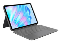 Logitech Combo Touch - Tastatur und Foliohülle - mit Trackpad - hintergrundbeleuchtet - Apple - Tastatur - QWERTY