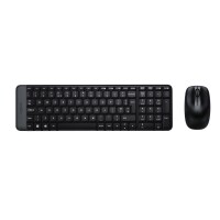 Logitech MK220 - Volle Größe (100%) - Kabellos - RF Wireless - QWERTY - Schwarz - Maus enthalten