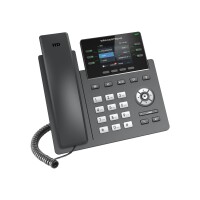 Grandstream GRP2613 - IP-Telefon - Schwarz - Kabelgebundenes Mobilteil - Im Band - Außerhalb des Bandes - SIP-Info - 4 Zeilen - 2000 Eintragungen